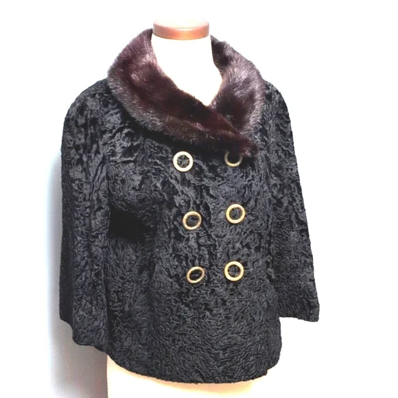 Vintage textured faux fur jacket. No tags. Medium- see measurements - Picture 7 of 14